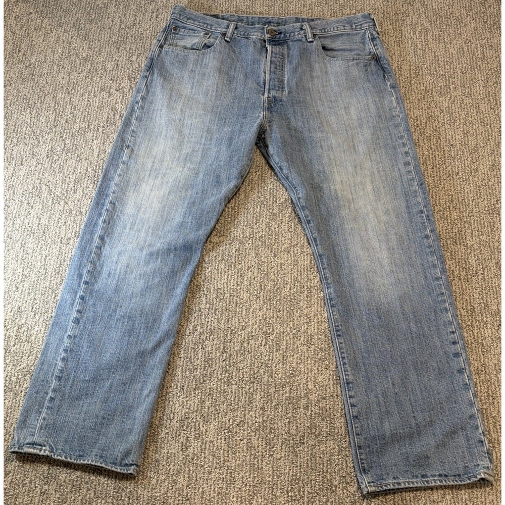 Levis 501 Jeans Mens 38*x30 Straight Leg Button Fly Classic Vintage Denim